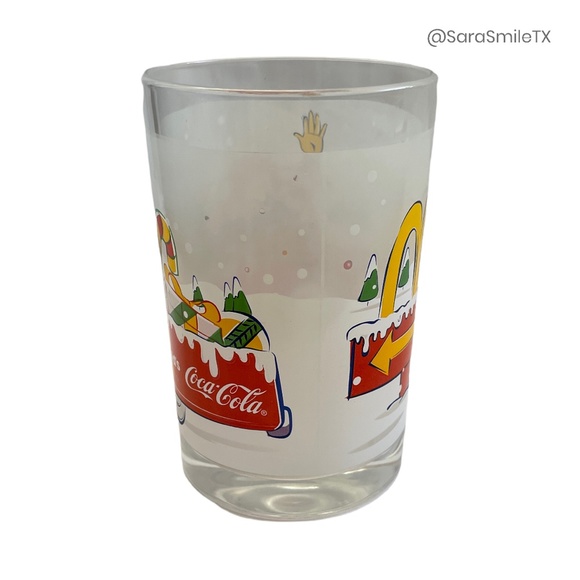 MCDONALD'S COCA-COLA 2001 LIMITED EDITION Ronald McDonald Christmas Glass - NIB - Picture 4 of 15